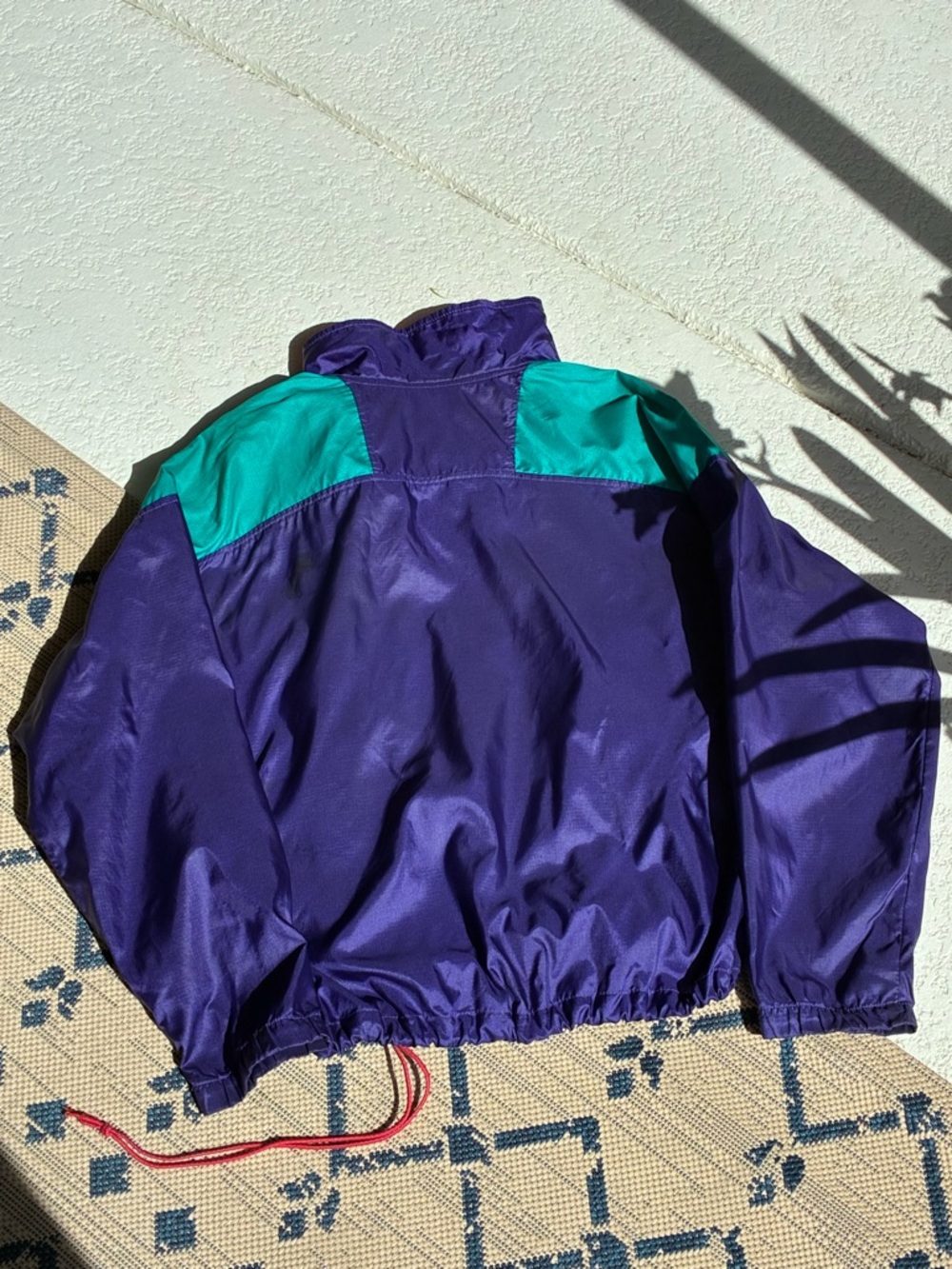 Columbia Sportswear VINTAGE 90's Neon Ripstop Pullover Windbreaker Men's Small - Picture 6 of 11